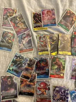 Bandai English One Piece Trading Card Game TCG Huge Lot Bundle SR SEC Promos 60+ - Image 3