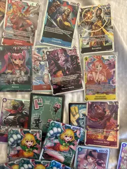 Bandai English One Piece Trading Card Game TCG Huge Lot Bundle SR SEC Promos 60+ - Image 4
