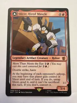 Slicer, Hired Muscle - MTG Universes Beyond: Transformers BOT 006/015 NM - Image 1