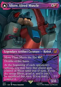 MTG Magic the Gathering Slicer, Hired Muscle (21/60) Transformers LP - Image 1