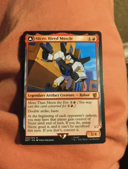 Slicer, Hired Muscle Universes Beyond: Transformers NM MTG Card - Image 2