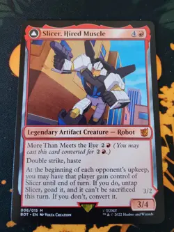 MTG - Slicer, Hired Muscle - Mythic -Transformers 6/15 - NM - Image 1