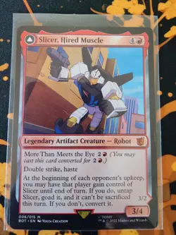 MTG - Slicer, Hired Muscle - Mythic -Transformers 6/15 - NM - Image 3