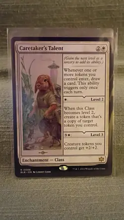 Caretaker's Talent Bloomburrow 0006 Rare Regular MTG NM - Image 1
