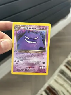 Pokemon Cards: Neo Destiny 1st Edition Rare Holo: Dark Gengar 6/105 CLEAN - Image 1