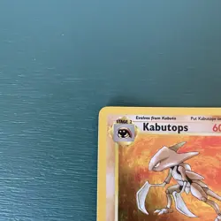 Kabutops 9/62 Pokemon Card TCG Fossil Set Unlimited Holo Rare - Image 3