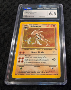 [CGC Graded] Kabutops Pokemon Card 1999 Fossil - Holo 9/62 - Image 1