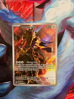 Pokemon TCG Zamazenta 201/182 Destined Rivals Illustration Rare Pokemon Card NM - Image 1