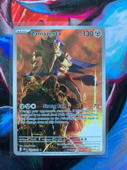 Pokemon TCG Zamazenta 201/182- Destined Rivals- Illustration Rare- Pack Fresh-NM - Image 3