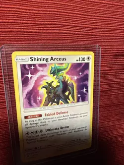 Shining Arceus 57/73 Shining Legends Holo NM+ Pokemon TCG - Image 3
