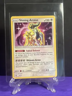 Pokemon TCG SHINING ARCEUS 57/73 Shining Legends Holo NM/M English US - Image 2