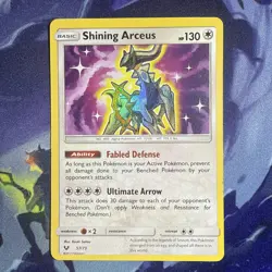 Pokemon TCG Shining Arceus Shining Legends Holo Card 57/73 NM Condition - Image 1