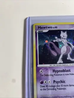 Pokemon Mewtwo TCG LV. 42 Holo Rare Card 11/146 Legends Awakened 2008 - Image 5