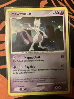 Pokemon Mewtwo TCG Reverse Holo Rare Card 11/146 Legends Awakened LP-NM - Image 1