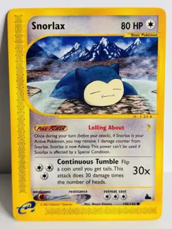 Pokemon Rare Card : Snorlax 100/144 ( Skyridge Set) - Image 1