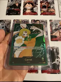 EB02 Leader Gold Carrot One Piece English OP08-021 Low Hit Rate Rare Card TCG - Image 3