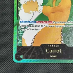 EB02 Leader Gold Carrot One Piece English OP08-021 Low Hit Rate Rare Card TCG - Image 2