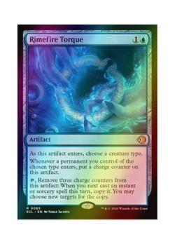 Magic the Gathering MTG ECL Rimefire Torque 65 Foil Near Mint - Image 1