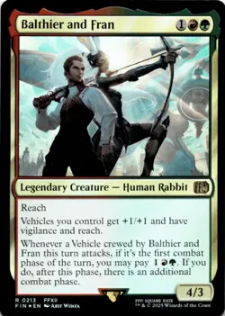 MTG Balthier and Fran Foil NM FINAL FANTASY Magic 213 - Image 1