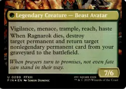 MTG Fang, Fearless l'Cie Foil NM FINAL FANTASY Magic 99 - Image 2