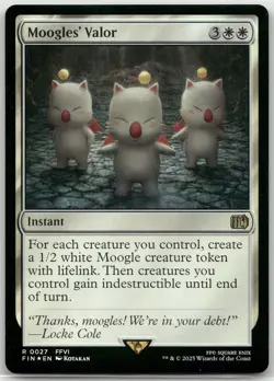 MTG Moogles' Valor Foil NM FINAL FANTASY Magic 27 - Image 1