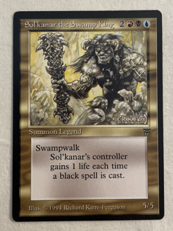 1x Sol’kanar The Swamp King Legends Mtg Magic the Gathering LP - Image 1