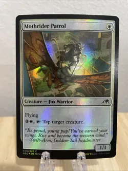 MTG Mothrider Patrol FOIL #030/302 Kamigawa: Neon Dynasty Common NEO NM/M - Image 1