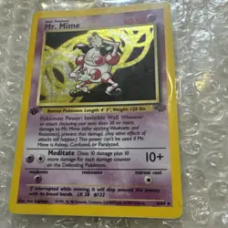 Pokemon TCG Jungle Mr. Mime 6/64 Holo 1st Edition - Image 2
