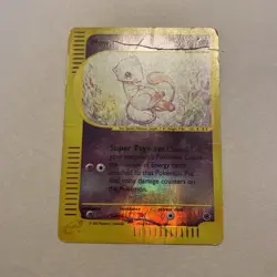 Pokemon Expedition Mew Holo 19/165 Swirl Played Heavy Creases Vintage 2002 - Image 1