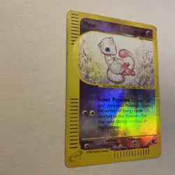 Pokemon Expedition Mew Holo 19/165 Swirl Played Heavy Creases Vintage 2002 - Image 2
