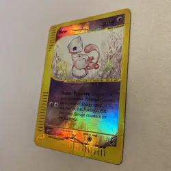 Pokemon Expedition Mew Holo 19/165 Swirl Played Heavy Creases Vintage 2002 - Image 3