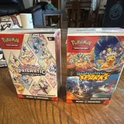 Pokemon TCG Prismatic Evolutions & Surging Sparks Booster Bundle Boxes - Image 1
