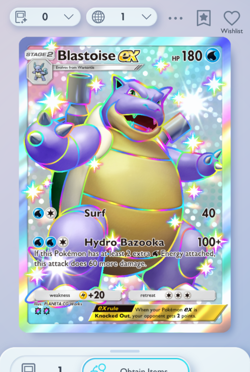 Pokemon TCG POCKET - Blastoise Shiny 2⭐, Celestial Guardians, English - Image 3