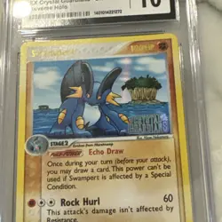 Pokemon Swampert EX Crystal Guardians Reverse Holo Rare #27 CGC 10 Gem Mint - Image 2