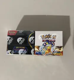 Pokemon TCG Surging Sparks & Phantasmal Flames Booster Box Factory Sealed New - Image 1