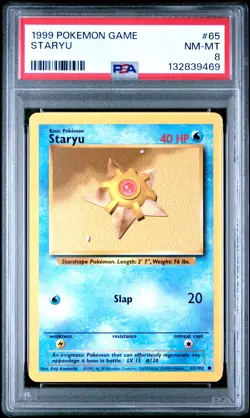 Staryu 65/102 Base Set PSA 8 NM-MT FRESH CERT Graded Pokemon Card TCG 1999 WOTC - Image 3
