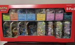 Pokemon Prismatic Evolutions Costco 8-Pack - Sealed Mini Tins - Image 1