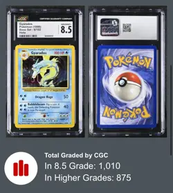 Gyarados 6/102 Base Set Holo Rare 1999 CGC 8.5 NM/MINT+ - Image 1