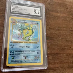 1999 Pokemon Set 1st Edition Gyarados Holo #6/102 CGC 5.5 - Image 2