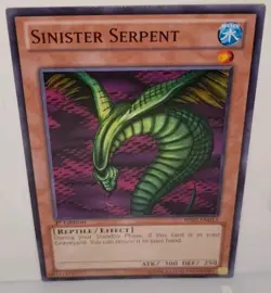 1 x Sinister Serpent - BP02-EN015 - Common - 1st Edition - English - Image 2