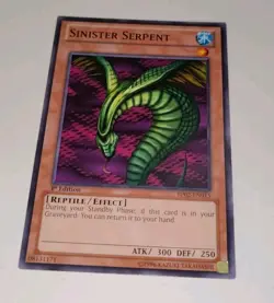 1 x Sinister Serpent - BP02-EN015 - Common - 1st Edition - English - Image 4