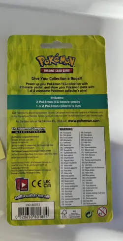 Pokemon TCG ~ Sword & Shield Darkness Ablaze Blister Pack w Mawile/Tyranitar Pin - Image 2