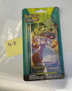 Pokemon TCG ~ Sword & Shield Darkness Ablaze Blister Pack w Mawile/Tyranitar Pin - Image 1