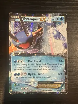 Pokemon Swampert EX XY55 Promo Black Star Holo Card 2015 - Image 1