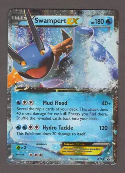 Swampert EX XY55 Black Star Promo - Pokemon Card XY 2015 LP - Image 1