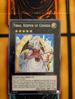 Tiras Keeper of Genesis GENF-EN044 Secret Rare 1st Edition Near Mint YuGiOh Card - Image 1