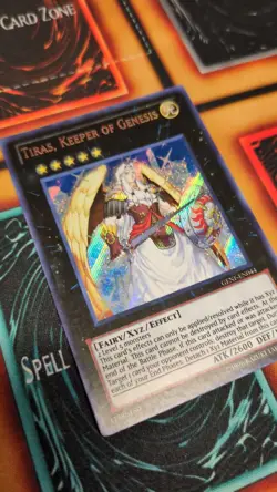Tiras Keeper of Genesis GENF-EN044 Secret Rare 1st Edition Near Mint YuGiOh Card - Image 2
