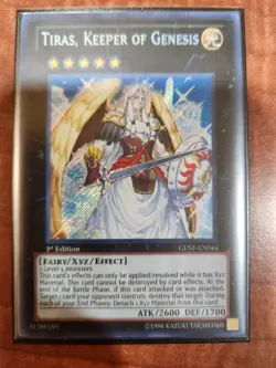 Tiras, Keeper of Genesis GENF-EN044 1st Edition Secret Rare NM - Image 1