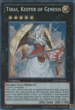 YuGiOh Tiras, Keeper of Genesis GENF-EN044 Secret Rare 1st Edition - Image 1