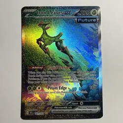 Pokemon TCG Iron Leaves EX Scarlet & Violet Temporal Forces 203/162 NM Fresh SIR - Image 1